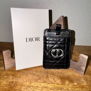 Dior Black Quilted Phone Holster